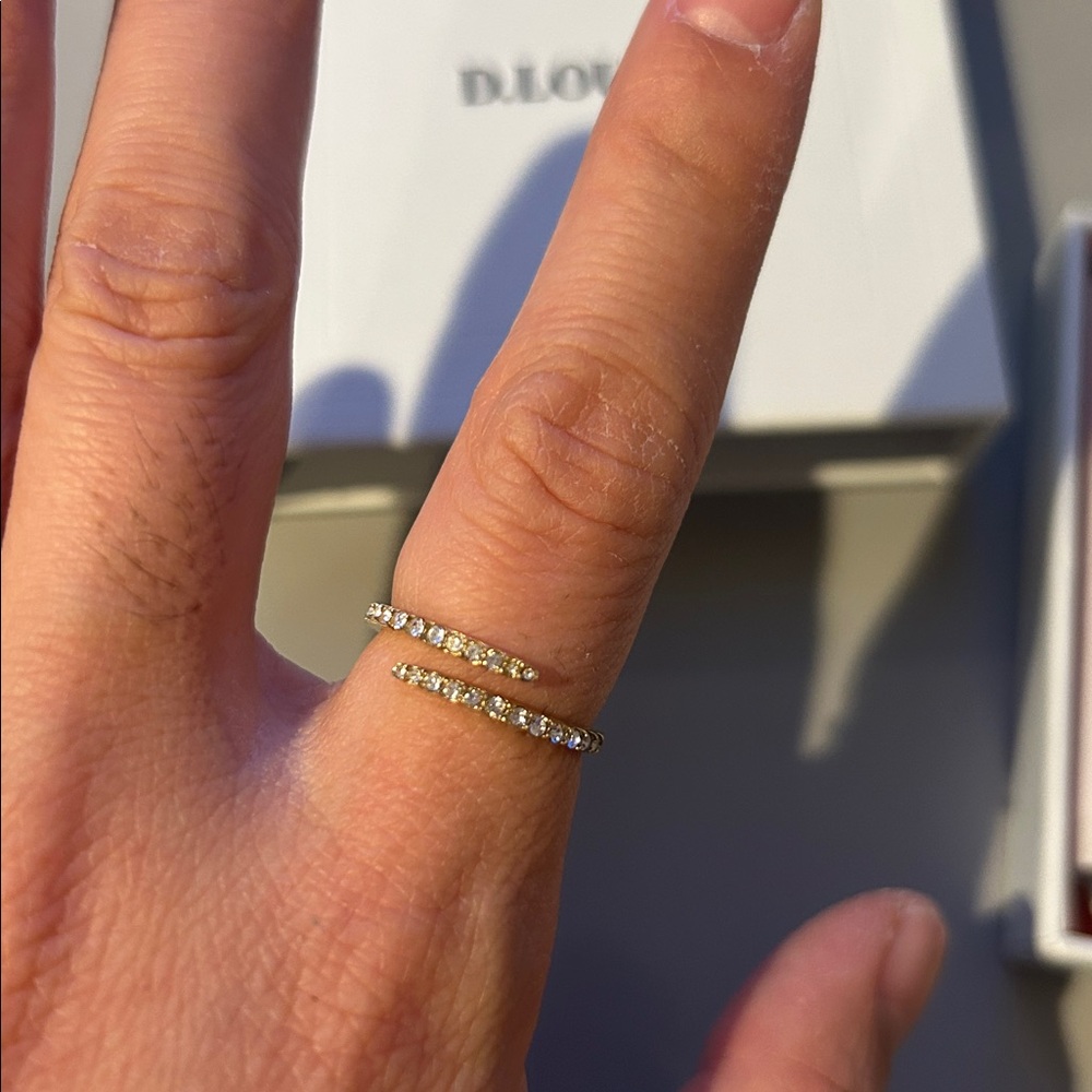 D Louise CZ wrap ring - Picture 2 of 3